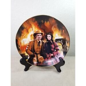 Gone With The Wind The Burning of Atlanta 1988 Plate Wall Decor Fine China Vtg